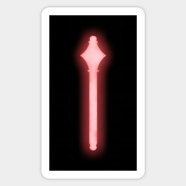 Spiritual Weapon (Red Mace) Sticker by The d20 Syndicate